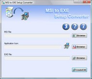 MSI into EXE Creator Software screenshot